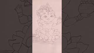 Saraswati Mata drawing/The Lucky Arts #trending #shorts #sketch #ytshorts #song #shortvideo #arts