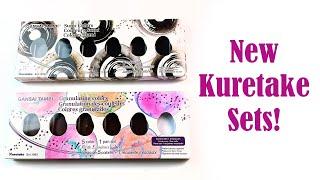 New Kuretake Paint Sets! Sumi Ink and Granulating Gansai Tambi Watercolors Review