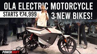 Ola Roadster electric motorcycle range starts at ₹75,000 | PowerDrift QuickEase