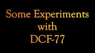 LF experiments with  DCF 77 KHz  A time station in Germany