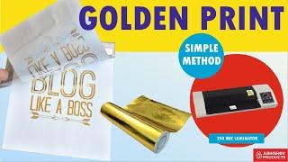  Golden Print for Thesis Binding: Gold Foil Paper Printing | Buy @ www.AbhishekID.com