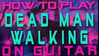 How to play DEAD MAN WALKING by LIL REVIVE on Guitar - Easy Lofi songs for guitar 2023