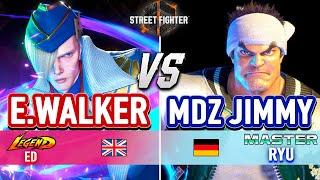 SF6  ENDING WALKER (Ed) vs MDZ JIMMY (Ryu)  Street Fighter 6 High Level Gameplay