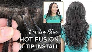 Hot Fusion U-Tip Hair Extension Installation