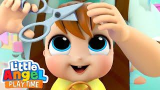 Baby John's First Haircut! | Fun Sing Along Songs by Little Angel Playtime