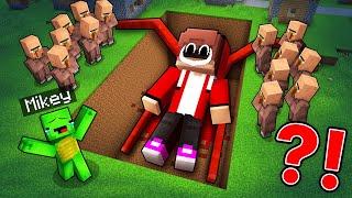 Mikey Found Scary Buried Spider JJ's Body In Minecraft (Maizen)