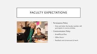 Setting Expectations in Online Classes