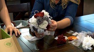 Mykelti Only Needs About 7,000 Handmade Fabric Flowers For Her Wedding