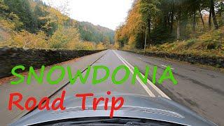 SNOWDONIA 󠁧󠁢󠁷󠁬󠁳󠁿 RELAXING Road Trip Golden Autumn WALES Cinematic 4K