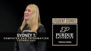 Women stick together in our college (Student Story #40, Sydney T.) — Purdue Polytechnic