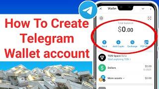 How To Create Wallet account On Telegram | How to Set-Up Telegram Wallet | New update ||