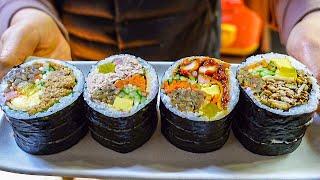 Best Korean Street Food – Gimbap│Popular Snacks