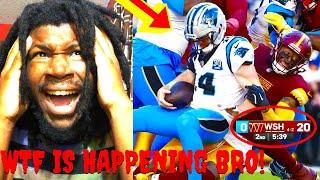 HOW THE F*CK YALL DOWN 20 BEFORE HALF!? COMMANDERS VS PANTHERS HIGHLIGHTS REACTION 2024