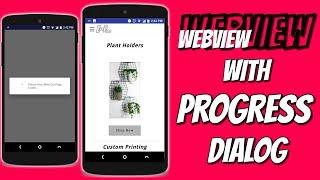 webview with progress dialogue box under 5 minutes in Android studio | 2017