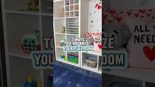 3 Ways to Organize your PLAYROOM | Playroom organization & storage #toddlermom #mom #playroomideas