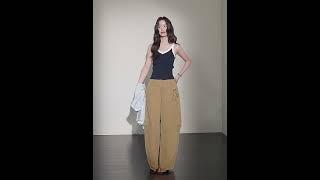 KUOSE 쿠오세 팬츠 스트레이트 데님 청바지 카키 KSN2504001