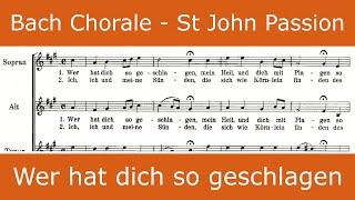 Bach - St John Passion - Wer hat dich so geschlagen (chorale)