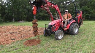 Skid Steer Auger on a 25HP Tractor?  Tractor Post Hole Auger TYM T25