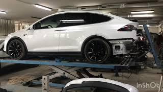 Tesla model X  Ремонт  кузова