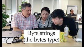 Python standard library: Byte strings (the "bytes" type)