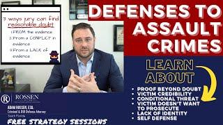 Assault Crime Defenses in Florida: Fort Lauderdale Criminal Defense Lawyer Talks Assault Defenses