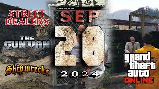 GTA Online Street Dealers, Gun Van & Shipwreck Locations [September 20th] 2024.