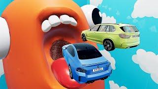 Bmw Cars VS Mystery DOORS - Sports Car Challenge - BeamNG Drive