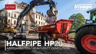 Krampe Halfpipe HP 20 – Abrissarbeiten in Rheine