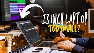 Is a 13-inch Macbook or Laptop too small for Music Production?