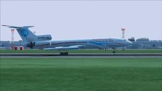 FS9-Traffic TCAI TU-154M.Landing in UNNT