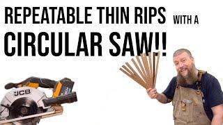 Thin Rip Jig for a Circular Saw!