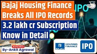 Bajaj Housing Finance IPO breaks all Records | Stock Market | StudyIQ IAS