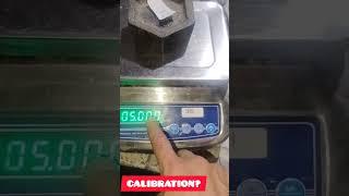 WEIGHT SCALE SHOWING WRONG WEIGHT. SOLUTION CALIBRATE DOMESTIC COMPUTER WEIGHING MACHINE
