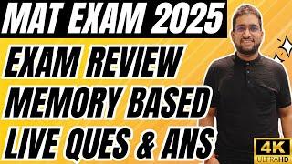 MAT Exam March 2025 Review | Memory-Based Paper & Expected Cutoff