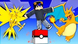 Atrapado en UN SOLO BLOQUE de POKEMON en MINECRAFT!