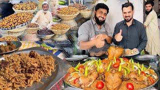 Breakfast street food in Lakki Marwat | Chicken Pulao | Naan | Bannu Pulao | Afghanistan