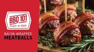 Bacon-Wrapped BBQ Meatballs | Char-Griller x Cookout Coach