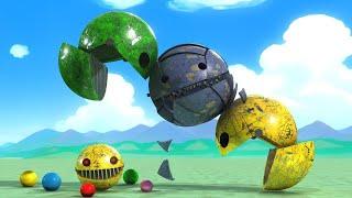 Pacman vs Robot Monsters Compilation | Robot Pacman & Spider Robot vs Robot Monster #1000subscriber