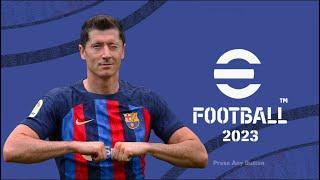 Graphic Menu eFootball Barcelona FC 2023 for PES 2017 by WinPES21