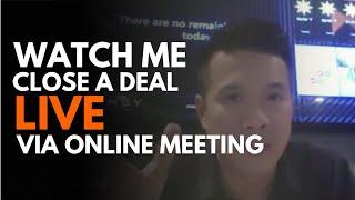 Live online sales call by James The Solar Energy Expert