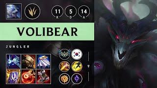 Volibear Jungle vs Zyra: Killing spree - KR Challenger Patch 14.23