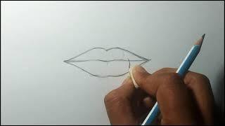 How to draw Lips for Beginners | Drawing Lips step by step Easy | Lips Drawing Tutorial