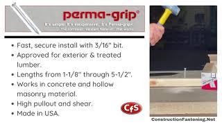 Fasten A 2x4 And Other Materials To Concrete & Masonry FAST!