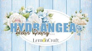 Kwiatowe papiery ozdobne - Lemoncraft - Papiery scrapbooking - Dear Diary - Hydrangea