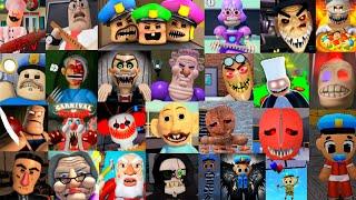 Roblox All SPEEDRUN Scary Obby Games, SCARY DOLL, ANGRY Grandpa, Barry EXE, Grumpy GRAN, BETTY NURSE