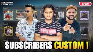 SUBSCRIBERS CUSTOM ROOM   | BGMI LIVE | SAMEER PLAYS