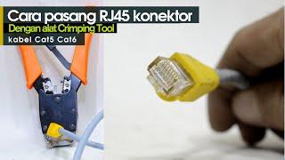 Install and terminate RJ45 connectors on Cat6 and Cat5 LAN cables