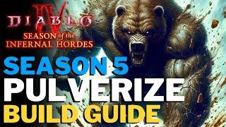 Diablo 4 - PULVERIZE Druid Build Guide! Smashing Through All Content! // Juggernaut (Season 5)