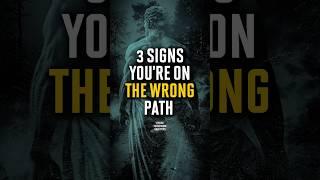 3 Warnings You’re on the Wrong Path in Life | Stoic Wisdom