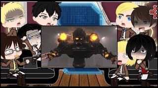 AOT/Attack On Titan react to Skibidi Toilet 75 | Gacha React